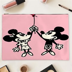 Baloon Love Mickey & Minnie Mouse Cosmetic Bag (xxl) by nate14shop