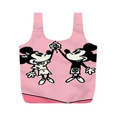 Baloon Love Mickey & Minnie Mouse Full Print Recycle Bag (m) by nate14shop