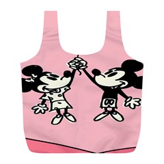 Baloon Love Mickey & Minnie Mouse Full Print Recycle Bag (l) by nate14shop