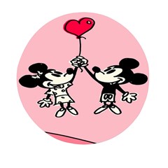 Baloon Love Mickey & Minnie Mouse Mini Round Pill Box by nate14shop