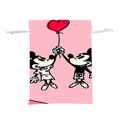 Baloon Love Mickey & Minnie Mouse Lightweight Drawstring Pouch (m) by nate14shop