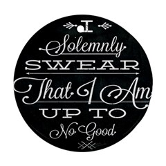 I Solemnly Swear Harry Potter Ornament (round)