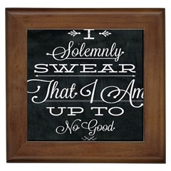 I Solemnly Swear Harry Potter Framed Tile by nate14shop