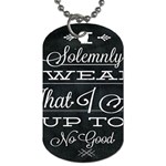 I Solemnly Swear Harry Potter Dog Tag (Two Sides) Front