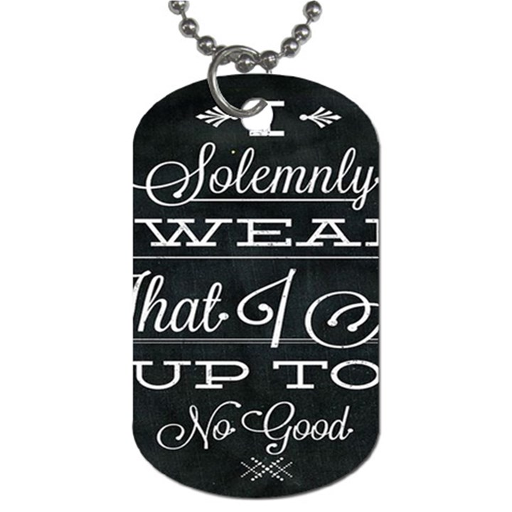 I Solemnly Swear Harry Potter Dog Tag (Two Sides)