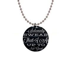 I Solemnly Swear Harry Potter 1  Button Necklace by nate14shop