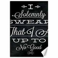 I Solemnly Swear Harry Potter Canvas 12  X 18  by nate14shop