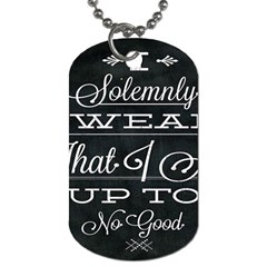 I Solemnly Swear Harry Potter Dog Tag (one Side) by nate14shop