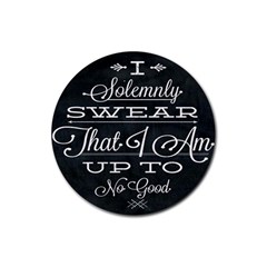 I Solemnly Swear Harry Potter Rubber Coaster (round) by nate14shop