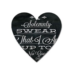 I Solemnly Swear Harry Potter Heart Magnet