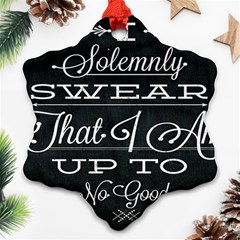 I Solemnly Swear Harry Potter Ornament (snowflake) by nate14shop