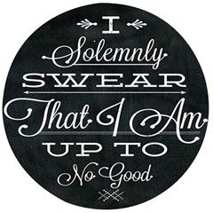 I Solemnly Swear Harry Potter Wooden Bottle Opener (round) by nate14shop