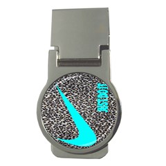 Just Do It Leopard Silver Money Clips (round)  by nate14shop