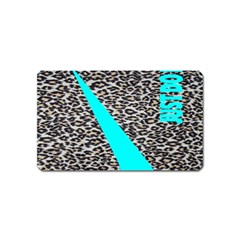 Just Do It Leopard Silver Magnet (name Card) by nate14shop