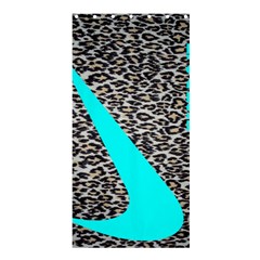 Just Do It Leopard Silver Shower Curtain 36  X 72  (stall)  by nate14shop