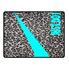 Just Do It Leopard Silver Fleece Blanket (small) by nate14shop