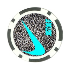 Just Do It Leopard Silver Poker Chip Card Guard (10 Pack) by nate14shop