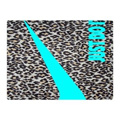 Just Do It Leopard Silver Double Sided Flano Blanket (mini)  by nate14shop