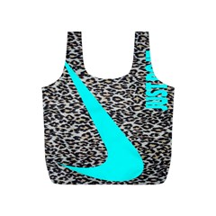 Just Do It Leopard Silver Full Print Recycle Bag (s)