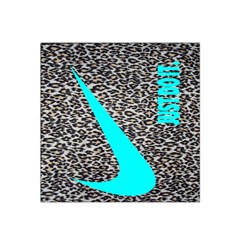 Just Do It Leopard Silver Satin Bandana Scarf 22  X 22  by nate14shop