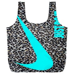 Just Do It Leopard Silver Full Print Recycle Bag (xxl) by nate14shop