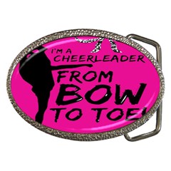 Bow To Toe Cheer Pink Belt Buckles by nate14shop