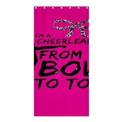 Bow To Toe Cheer Pink Shower Curtain 36  X 72  (stall)  by nate14shop