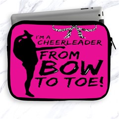 Bow To Toe Cheer Pink Apple Ipad 2/3/4 Zipper Cases by nate14shop