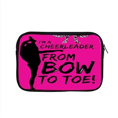 Bow To Toe Cheer Pink Apple Macbook Pro 15  Zipper Case by nate14shop