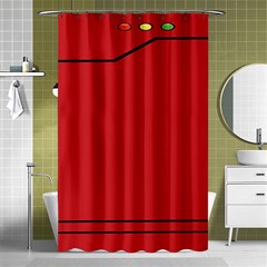 Pokedex Shower Curtain 48  x 72  (Small) 