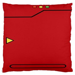 Pokedex Large Flano Cushion Case (one Side) by nate14shop