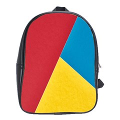 Tri Calor Background-color School Bag (xl) by nate14shop