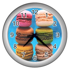 Colorful 0011 Wall Clock (silver) by nate14shop