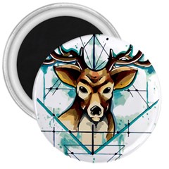 Deer-unicorn-tattoo-drawing-vector-watercolor 3  Magnets