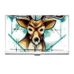 Deer-unicorn-tattoo-drawing-vector-watercolor Business Card Holder Front