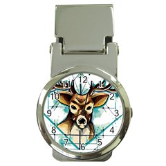 Deer-unicorn-tattoo-drawing-vector-watercolor Money Clip Watches