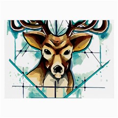 Deer-unicorn-tattoo-drawing-vector-watercolor Large Glasses Cloth