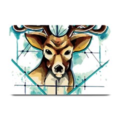 Deer-unicorn-tattoo-drawing-vector-watercolor Plate Mats