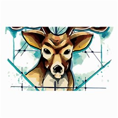 Deer-unicorn-tattoo-drawing-vector-watercolor Cosmetic Bag (small)