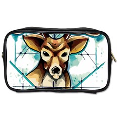 Deer-unicorn-tattoo-drawing-vector-watercolor Toiletries Bag (one Side)