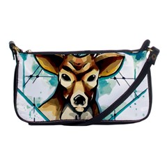 Deer-unicorn-tattoo-drawing-vector-watercolor Shoulder Clutch Bag