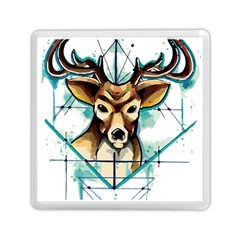 Deer-unicorn-tattoo-drawing-vector-watercolor Memory Card Reader (square)