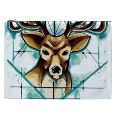 Deer-unicorn-tattoo-drawing-vector-watercolor Cosmetic Bag (xxl)