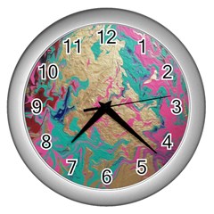 Freedom To Pour Wall Clock (silver) by Hayleyboop