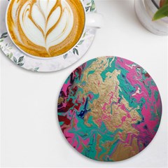 Freedom To Pour Uv Print Round Tile Coaster by Hayleyboop