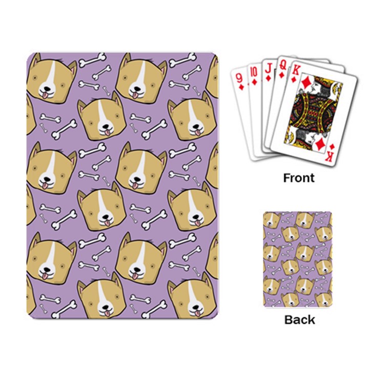 Corgi Pattern Playing Cards Single Design (Rectangle)