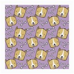 Corgi Pattern Medium Glasses Cloth (2 Sides) Back