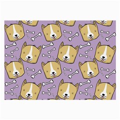 Corgi Pattern Large Glasses Cloth (2 Sides) by Sudhe