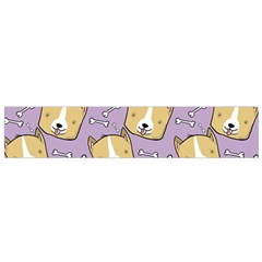 Corgi Pattern Small Flano Scarf