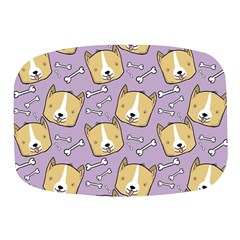 Corgi Pattern Mini Square Pill Box by Sudhe